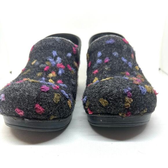 DANSKO Professional Felt Clogs Charcoal Multi-Dot Slip-On Shoes - Sz 42 (11) - Picture 3 of 7